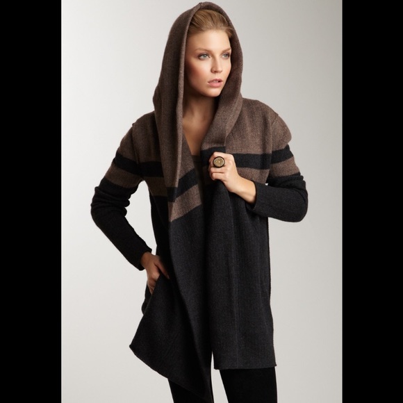 Vince Blocked Blanket Sweater Coat S 